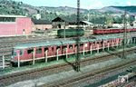 Im AW Stuttgart-Bad Cannstatt wartet der ausgemusterte ET 11 03 auf sein Ende. 1967 wurde er in München-Feldkirchen verschrottet. (04.1966) <i>Foto: Rolf Hahmann</i>