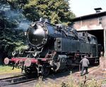 Die bullig wirkende 1'E1' h2t-Borsig-Lok wurde 1937 in Dienst gestellt und war bei der WLE bis April 1971 im Dienst. (17.05.1969) <i>Foto: Ulrich Hesse</i>