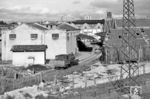 Werklok Cia. Docas de Rio de Janeiro No. 55 (Henschel 11372/1912, 1'B2' n2t) im Industriegebiet von Sao Paulo. (27.02.1972) <i>Foto: Jörg Schulze</i>