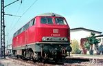 Die fabrikneu am 29.07.1965 zum Bw München Hbf angelieferte V 160 035 in ihrem Heimat-Bw. (08.1965) <i>Foto: Rolf Hahmann</i>
