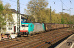 SNCB E 186 219 (2827) mit einem Güterzug in Köln-Süd auf dem Weg nach Montzen. (19.04.2011) <i>Foto: Wolfgang Bügel</i>