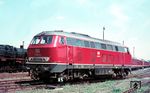 Die vier Wochen alte V 160 123 aus Bielefeld rückt in das Bw Braunschweig ein. (05.1967) <i>Foto: Rolf Hahmann</i>