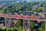 EB 3228 der DSB mit EC 397 (Kobenhavn - Hamburg Hbf) auf der Rendsburger Hochbrücke. (26.05.2026) <i>Foto: Joachim Schmidt</i>