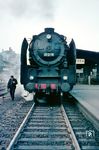 Die Anfang 1963 in 01 511 rekonstruierte 01 218 (Bw Erfurt P) im Bahnhof Bebra. (08.1962) <i>Foto: Rolf Hahmann</i>