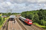 Und wie immer mittwochs der DLr 93623 von Dortmund-Eving nach Köln Bbf in Leverkusen-Rheindorf. (10.06.2026) <i>Foto: Joachim Bügel</i>
