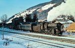 Rangierarbeiten mit FS 471.320 im Bahnhof San Candido (Innichen) im südlichen Pustertal. (30.12.1973) <i>Foto: Chris Gammell, Slg. A. Sinn</i>