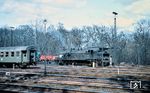 Jahrzehntelang war Aumühle an der Strecke nach Berlin der Endpunkt der letzten "dampfbetriebenen S-Bahn" im Großraum Hamburg. Dort restauriert 78 133 vom Bw Hamburg-Altona. (14.04.1968) <i>Foto: Chris Gammell, Slg. A. Sinn</i>