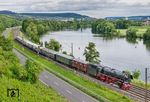 Gegen 19.15 Uhr erschien dann 01 1104 doch noch bei Gambach auf der Bildfläche und verabschiedete sich vor dem "Belle Train"-Sonderzug DRC 13400, den sie bis Wiesbaden brachte. (11.06.2026) <i>Foto: Joachim Schmidt</i>