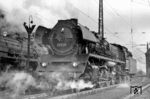 Die Saalfelder 22 038 (ex 39 008) im Bw Leipzig Hbf West. Am 26.03.1970 wurde sie wegen loser Radreifen abgestellt. (03.1968) <i>Foto: Dieter Wünschmann</i>