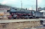 01 1091 (Bw Osnabrück Hbf) macht mit dem D 468 Station in Hagen Hbf. (04.1963) <i>Foto: Rolf Hahmann</i>