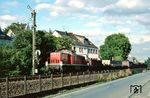 290 272 (Bw Hagen-Eckesey) fährt mit einem Übergabezug in Fröndenberg ein. (02.09.1985) <i>Foto: Rolf Hahmann</i>