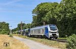 Die nächste Belastungsfahrt mit 2.200 t (Bauz 93851 von Wuppertal nach Köln-Kalk Nord) erreicht mit RP 2159 234 Solingen-Ohligs. (07.07.2026) <i>Foto: Joachim Bügel</i>