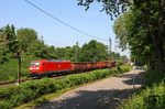185 151 vor EZ 51154 (Hagen-Vorhalle - Gremberg) bei Solingen-Ohligs. (24.05.2012) <i>Foto: Joachim Bügel</i>