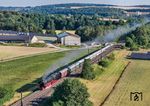Auf einer Geburtstags-Charterfahrt war 01 1104 mit DRC 93515 von Backnang nach Freilassing bei Westerstetten unterwegs. (04.07.2026) <i>Foto: Joachim Schmidt</i>