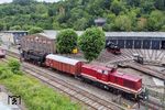 204 347 der Muldental Eisenbahnverkehrsgesellschaft Glauchau (MTEG) übernahm die Überführung der 95 0028 von Bochum-Dahlhausen nach Sonneberg.  (09.07.2026) <i>Foto: Joachim Schmidt</i>