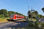 Eine Münchenerin in Preußen: 423 088 der S-Bahn München auf Überführungsfahrt als Lt 72009 von München Steinhausen nach Krefeld-Uerdingen auf der Güterzugstrecke in Immigrath. (11.07.2026) <i>Foto: Joachim Bügel</i>