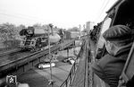In Hamburg-Dammtor trifft die Osnabrücker 01 1063 vor E 522 auf die mit dem D 166 aus Berlin einfahrende 01 505 vom Bw Wittenberge. (13.09.1968) <i>Foto: Kleine Tebbe</i>