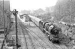50 3519 (Bw Karl-Marx-Stadt) als Schlusslok am P 3666 nach Zwickau in Hartenstein. (24.03.1984) <i>Foto: Thomas Fischer</i>