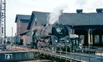 Die Erfurter 01 527 (ex 01 225) im Bw Bebra. (03.1967) <i>Foto: Rolf Hahmann</i>