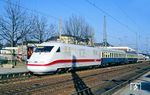 401 019 (mit 401 010) als Dsts 83775 auf dem Weg nach Opladen in Solingen-Ohligs. (31.01.1991) <i>Foto: Joachim Bügel</i>
