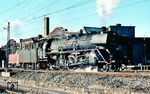 Das Bw Ulm war die letzte 03-Hochburg bei der DB. Meist kamen die Loks auf der württembergischen Südbahn zum Einsatz. In ihrem Heimat-Bw Ulm kommt 003 248 angedampft. (01.1971) <i>Foto: Rolf Hahmann</i>