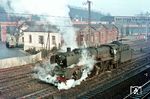 03 111 vom Bw Mönchengladbach setzt im Gleisvorfeld des Hagener Hauptbahnhofs um. (03.1963) <i>Foto: Rolf Hahmann</i>