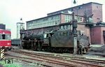03 116 ergänzt ihre Wasservorräte im Heimat-Bw Braunschweig. (05.1967) <i>Foto: Rolf Hahmann</i>