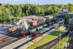 Lokwechsel im Bahnhof Putbus abends um 20 Uhr: 99 1782 aus dem Umlauf Göhren - Binz hat Feierabend, 99 1784 übernimmt den Umlauf für die nächsten 24 Stunden. Am nächsten Tag wurde genau umgekehrt getauscht. (19.07.2026) <i>Foto: Joachim Schmidt</i>