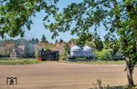 Der Fotogüterzug mit Lok 3 "PLETTENBERG" in Bruchhausen-Vilsen. (29.07.2026) <i>Foto: Joachim Schmidt</i>