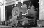 Lok 35 (Baldwin, Baujahr 1944) mit 1067 mm Spurweite im Depot Riobamba. (12.12.1971) <i>Foto: Jörg Schulze</i>