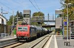 Nachdem E 40 1313 mit der Mittwochsüberführungsfahrt überraschend in Gruiten in Richtung Düsseldorf abgebogen war, musste diese Sonderleistung mit 482 119 der SBB-Cargo im neu gestalteten Hp Haan für ein Frustfoto herhalten. (12.08.2026) <i>Foto: Joachim Bügel</i>