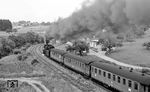 023 021 ballert mit dem P 2351 zwischen Dallau und Auerbach (b Mosbach) bergan. (03.07.1971) <i>Foto: Burkhard Wollny</i>