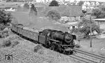 023 065 mit P 3828 (Lauda - Heidelberg) zwischen Auerbach (b Mosbach) und Dallau. (03.07.1971) <i>Foto: Burkhard Wollny</i>