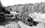 50 3640 (Bw Wittenberge, Est Parchim) als Schlusslok am P 18378 bei Neustadt-Glewe auf der Nebenbahn Ludwigslust – Parchim. (11.09.1983) <i>Foto: Thomas Fischer</i>