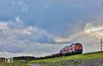Letztmalig an diesem Tag machen sich 218 385 und 218 832 mit dem AS 1455 über den Hindenburgdamm auf den Weg nach Niebüll. (22.08.2026) <i>Foto: Joachim Bügel</i>