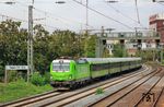 Mit dem umgeleiteten FLX 1324 nach Köln wird 193 437 in Kürze Wuppertal Hbf erreichen, dort aber ohne Halt durchfahren. (27.08.2026) <i>Foto: Wolfgang Bügel</i>