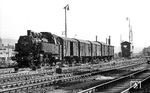 064 438 vom Bw Heilbronn rangiert im Bahnhof Lauda. (04.09.1971) <i>Foto: Burkhard Wollny</i>