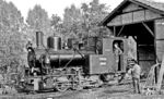 Die Lok mit 750 mm Spurweite wurde 1919 von Henschel als Lok 8 an die Jüterbog-Luckenwalder Kreiskleinbahnen in Dahme (Mark) geliefert. 1926 wurde sie außer Dienst gestellt und 1934 an die Deutsche Baryt-Industrie in Bad Lauterberg verkauft. Dort erhielt sie erstmals den Namen "HELENE". 1970 kaufte die DGEG die Lok und schaffte sie zur Jagsttalbahn Möckmühl - Dörzbach, wo sie bis zu einem Kesselschaden im Jahr 1984 fuhr. 2003 wurde sie an die Eisenbahn-Betriebs-Gesellschaft Binz-Prora (Rügen) verkauft. Heute ist sie bei der Stiftung Deutsche Kleinbahnen Schwichtenberg weiterhin unzugänglich in Binz-Prora (Rügen) abgestellt. (25.09.1971) <i>Foto: Burkhard Wollny</i>
