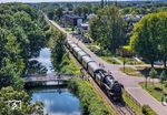 Neben den Kanaal Zuid fährt 23 076 mit einem Sonderzug aus Beekbergen in Apeldoorn ein. (06.09.2026) <i>Foto: Joachim Schmidt</i>
