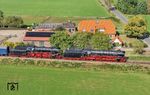 Und nochmals in voller Schönheit 01 1075 und 23 023 der SSN bei Loenen auf der Museumsstrecke der Veluwsche Stoomtrein Maatschappij (VSM). (06.09.2026) <i>Foto: Joachim Schmidt</i>