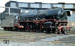 01 192 präsentiert sich am Lokschuppen ihres Heimat-Bw Hof. Dort blieb sie auch bis zu ihrer Ausmusterung am 08.11.1972. (04.1968) <i>Foto: Rolf Hahmann</i>