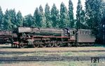 Auf den offenen Lokständen im Bw Kirchweyhe pausiert die hier beheimatete 41 320. Auch sie ging mit dem Dampfende am 28.09.1968 nach Rheine. (07.1967) <i>Foto: Rolf Hahmann</i>