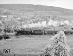 Ihren letzten Frühling im Saaletal erlebte die Saalfelder 41 1225 Anfang Mai 1986 bei Großeutersdorf. (09.05.1986) <i>Foto: Joachim Schmidt</i>