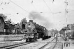 Die Osnabrücker 01 1052 stürmt mit dem F 192 "Skandinavien-Holland-Express" durch den Bahnhof Buchholz (Nordheide). (07.1968) <i>Foto: Robin Fell</i>