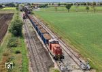 In Dürrenzimmern sind 295 093 und 362 407 bei der Rübenverladung beschäftigt. (21.09.2026) <i>Foto: Joachim Schmidt</i>