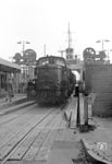 DSB Nr. 406 des Typs MH (II) bedient in Helsingør die Fähre nach Helsingborg. Die Überfahrt über den Öresund nach Schweden wurde im Schienenverkehr eingestellt. (14.07.1972) <i>Foto: Joachim Bügel</i>