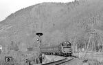 95 0045 fährt mit P 18003 (Saalfeld - Sonneberg) in Hüttengrund ein. (11.1978) <i>Foto: Burkhard Wollny</i>