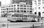 Tw No. 1033 in San Francisco. Auch er gehört zu den standardisierten PCC-Wagen mit „Standee-Windows“ aus den 1930er Jahren. (14.10.1971) <i>Foto: Jörg Schulze</i>