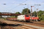 CB Rail E 37519, ein Lok aus der Alstom-Prima-Serie BB 37000, vor DGS 44268 (Duisburg-Wedau - Valenciennes) in Düsseldorf-Rath. (05.07.2011) <i>Foto: Wolfgang Bügel</i>