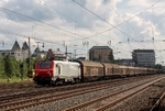 CB Rail (eine Leasinggesellschaft für Schienenfahrzeuge) E 37 510 (Alstom Baujahr 2008) mit einem Güterzug in Düsseldorf-Rath.  (04.07.2012) <i>Foto: Wolfgang Bügel</i>